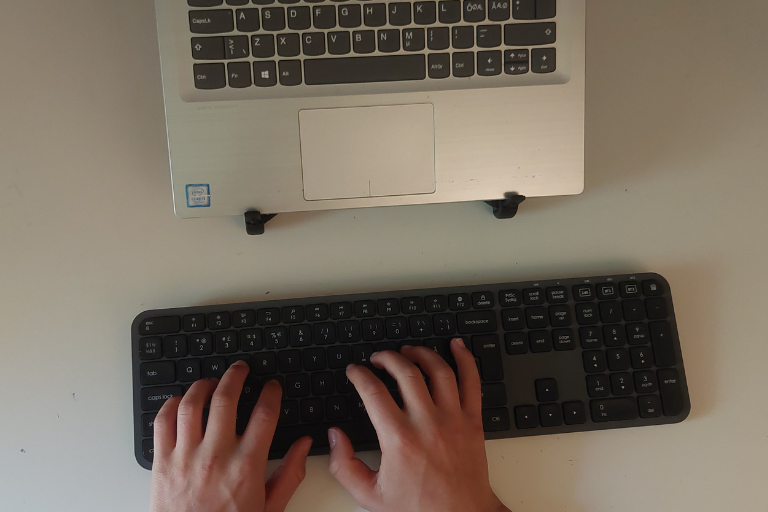 do you need a keyboard with a laptop stand - using a keyboard